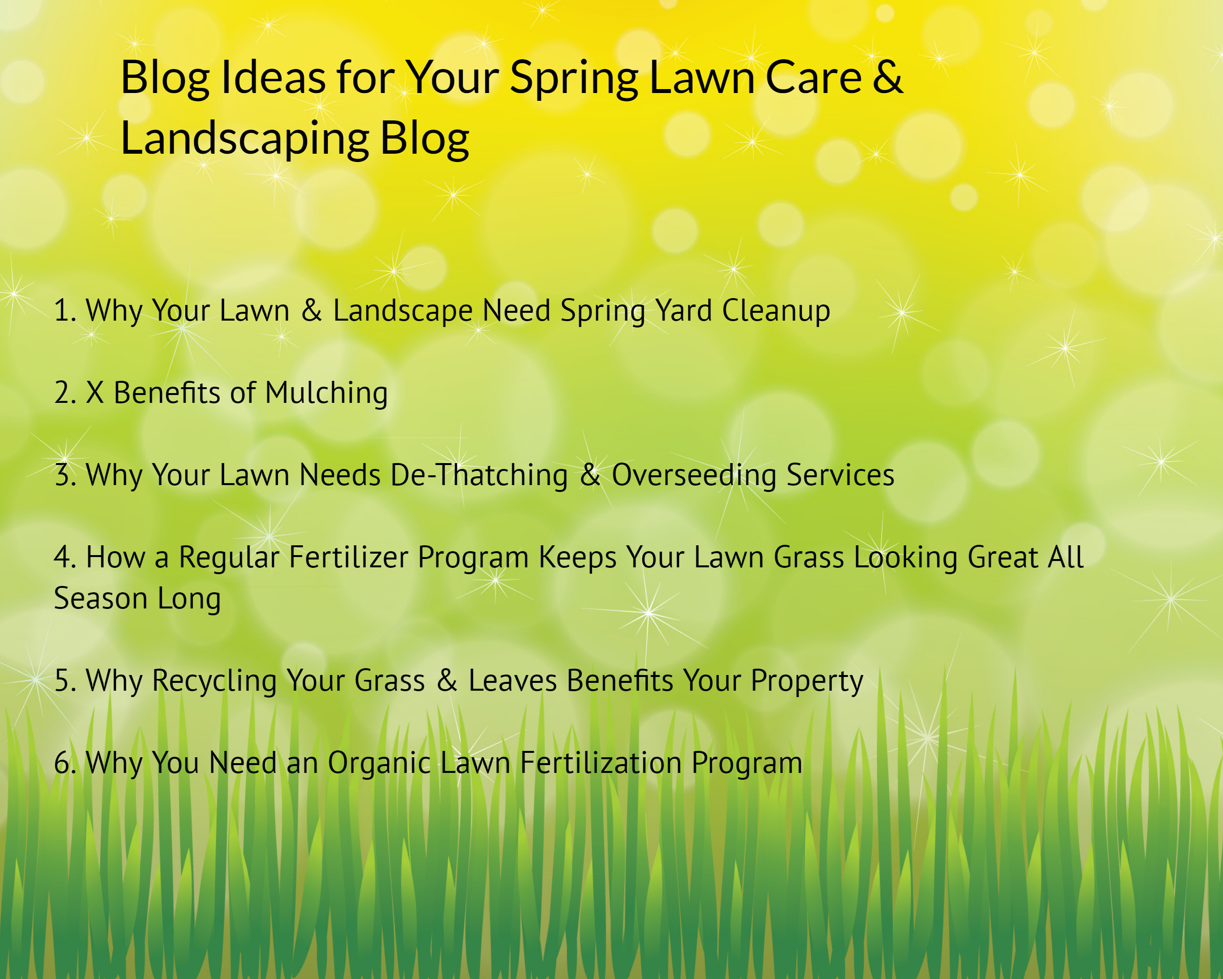 tanner lawn care on 6 Blog Ideas For Your Spring Lawn Care Landscaping Blog The Landscape Writer